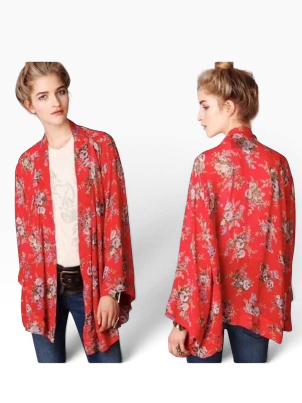 Billabong Saltwater Shore Floral Kimono